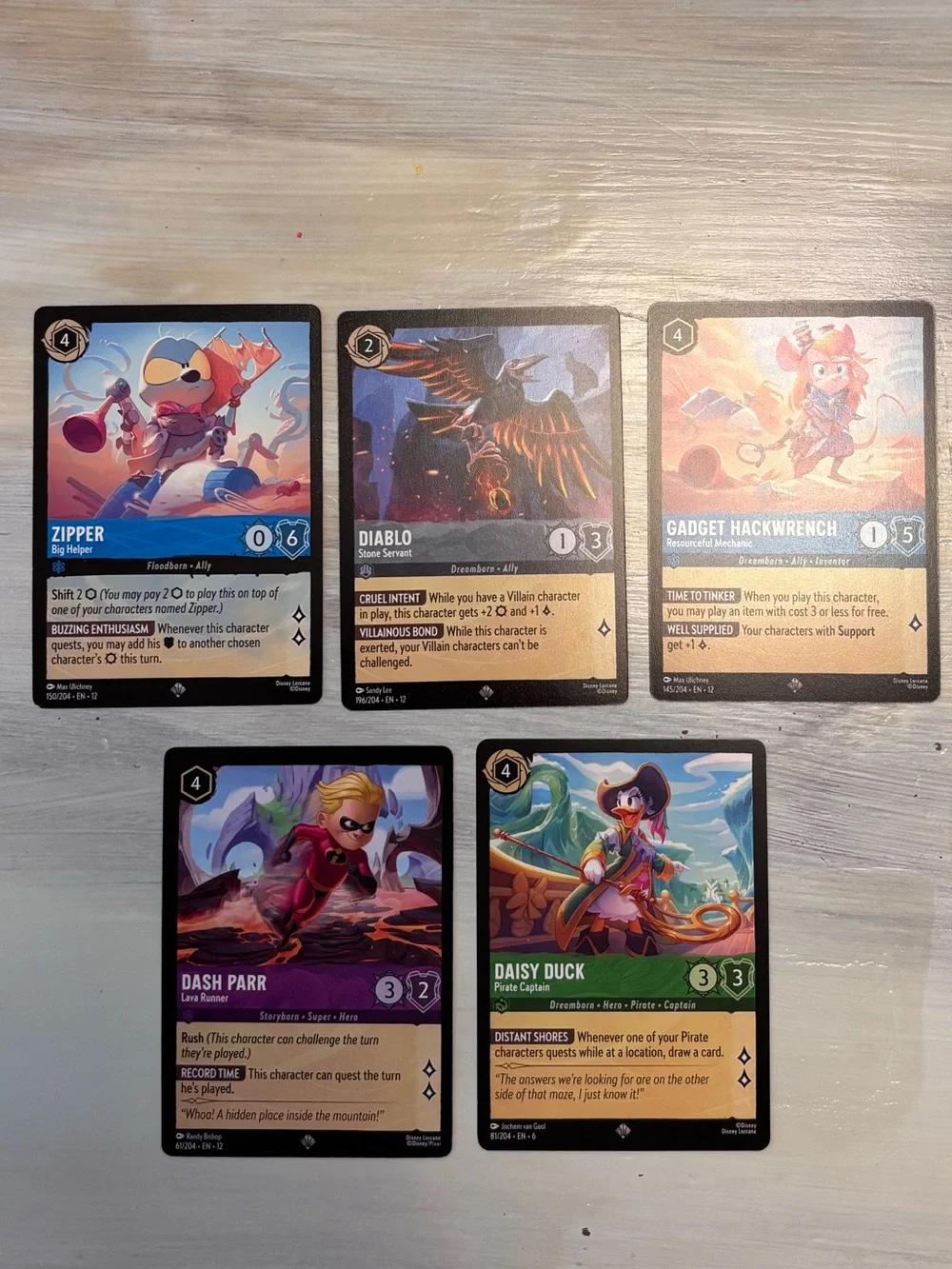 Disney Lorcana Lot TCG 50-pack (Common Uncommon Rare Super Rare Foil) NM